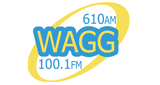 WAGG 610 AM and 100.1 FM